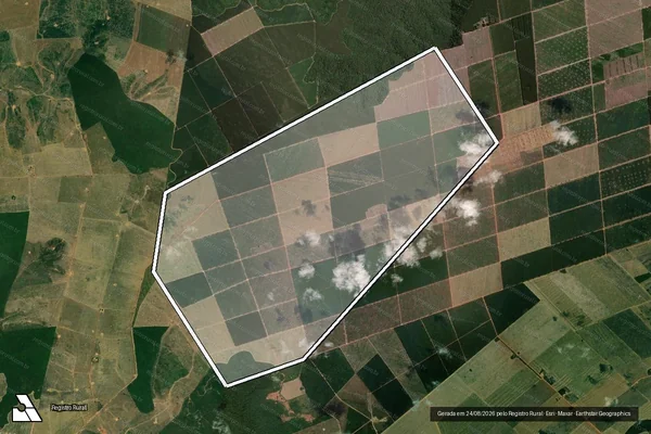 Imagem de satélite de FAZENDA PENTÁGONO  - Parte 1 em Itinga do Maranhão - MA