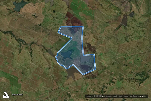 Imagem de satélite de Fazenda Nova Aurora - Parte 1-A em Quaraí - RS