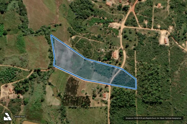 Imagem de satélite de FAZENDA SANTANA - Parte 1 em Rio Pardo de Minas - MG