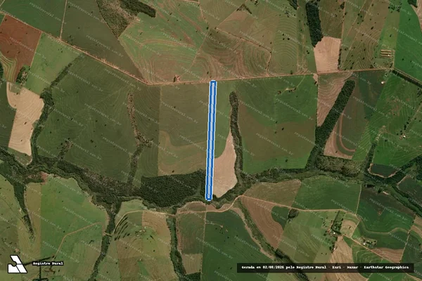 Imagem de satélite de Fazenda Primavéra - Parcela nº 3 - PARCELA 04 em Cafezal do Sul - PR