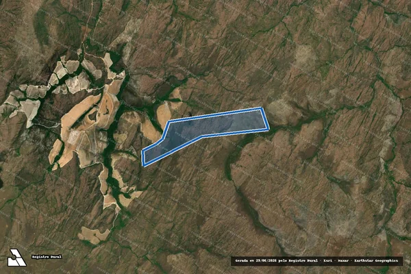 Imagem de satélite de FAZENDA MAMÕES - Gleba 05 em Nova Roma - GO