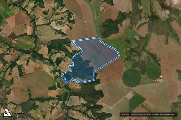 Imagem de satélite de FAZENDA PASSA QUATRO DOS COSTAS - Gleba 01 - SANDRA CAETANO LIMA em São Miguel do Passa Quatro - GO