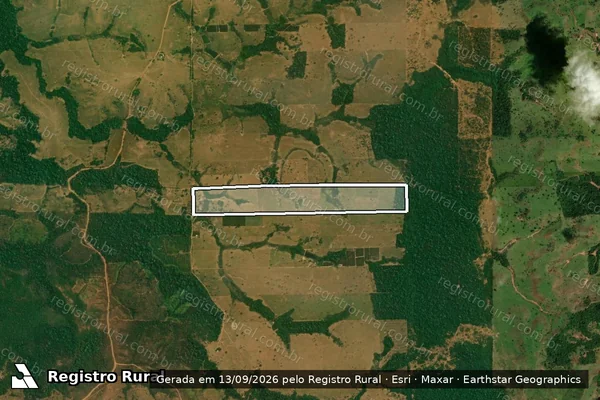 Imagem de satélite de LOTE 55 - GLEBA 01 ? SETOR RIO BRANCO V - SITIO BOA SORTE em Alta Floresta D'Oeste - RO
