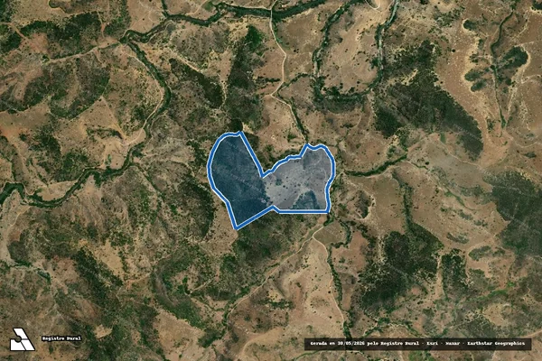 Imagem de satélite de FAZENDA BARRA DO PRATA - Parte 1 em Ecoporanga - ES