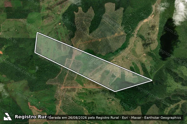 Imagem de satélite de Lote 20-Fazenda São Francisco-P. A. Fazenda Planalto Pedesa