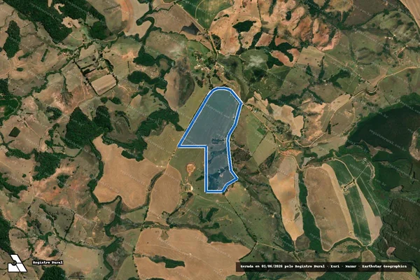 Imagem de satélite de FAZENDA CACHOEIRA - Parte 2 em Cruzília - MG