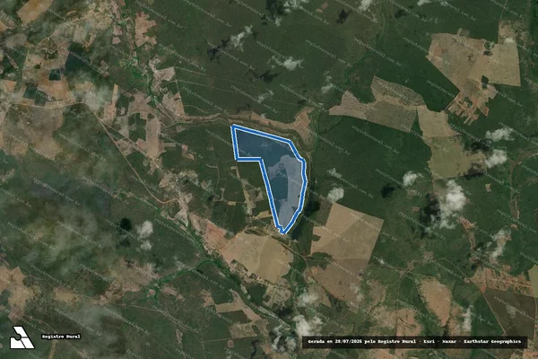 Imagem de satélite de FAZENDA MARIA EDUARDA - GLEBA 14 em Mulungu do Morro - BA