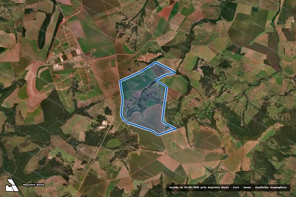 Imagem de satélite de Fazenda São Paulo - PARTE 1 em Rondonópolis - MT