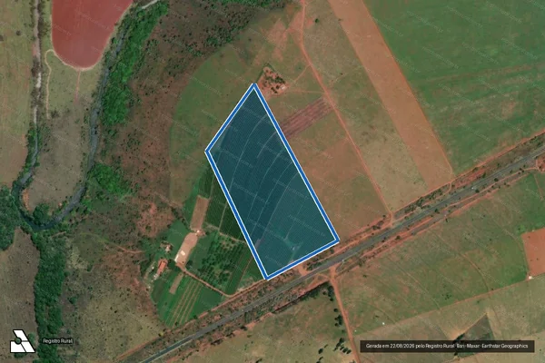Imagem de satélite de FAZENDA CAMPO BRASIL - GLEBA 14 em Uberlândia - MG