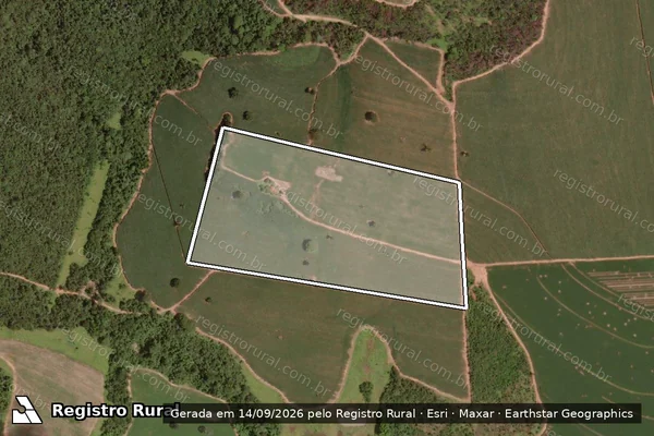 Imagem de satélite de Fazenda Capão Grosso II - Parcela 1 em Campo Florido - MG