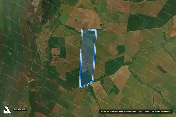 Imagem de satélite de Fazenda Itaúna-4 - Lote 17 - Matricula 12.625 - Matrícula 8657 em Alto Paraíso - PR