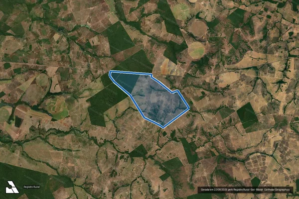 Imagem de satélite de FAZENDA INDIANA – GLEBA 2 em São Miguel do Araguaia - GO
