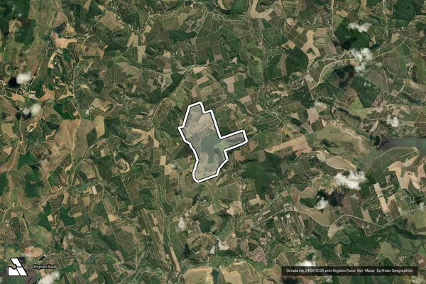 Imagem de satélite de Fazenda Santa Luzia - Parte 1 em Rio Bananal - ES