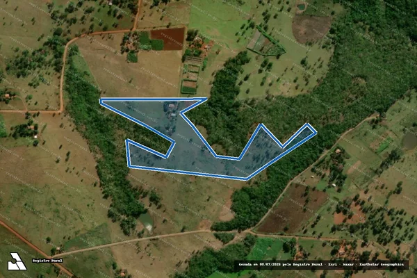 Imagem de satélite de Projeto de Assentamento Santa Mônica - Lote 99 FETAGRI em Terenos - MS