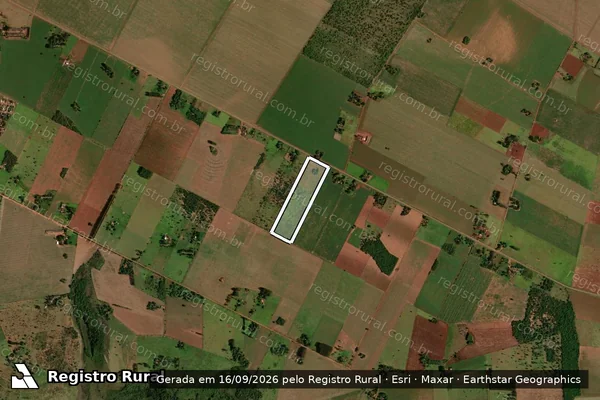 Imagem de satélite de Projeto de Assentamento Capão Bonito - LOTE 121 em Sidrolândia - MS