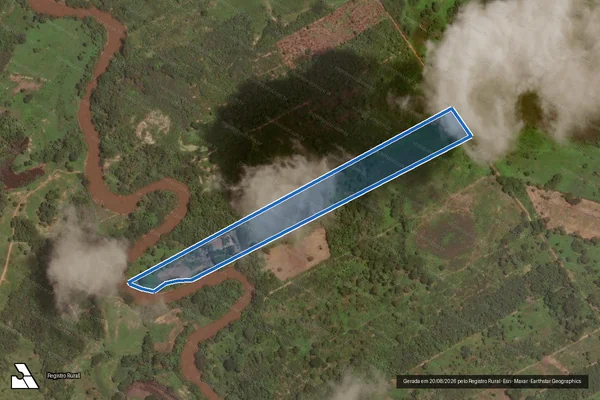 Imagem de satélite de FAZENDA MANDACARU - SÍTIO BETEL em Riachão das Neves - BA