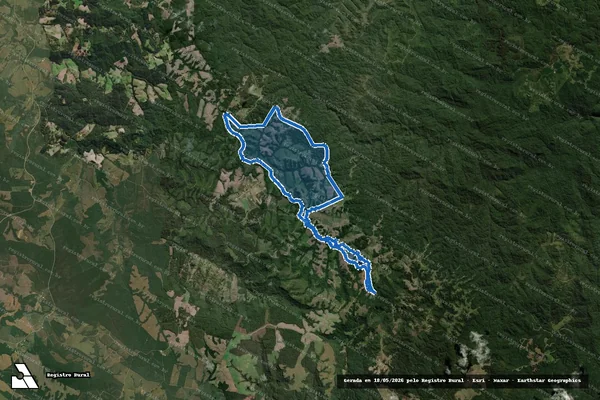 Imagem de satélite de Fazenda Rio Corredeiras - Gleba 02 em Rio Negrinho - SC