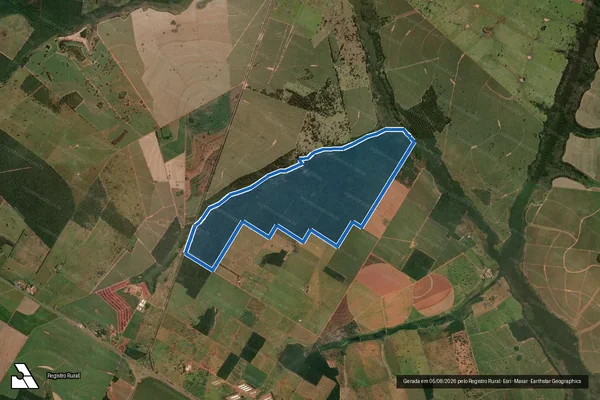 Imagem de satélite de Fazenda Alice em Rancharia - SP