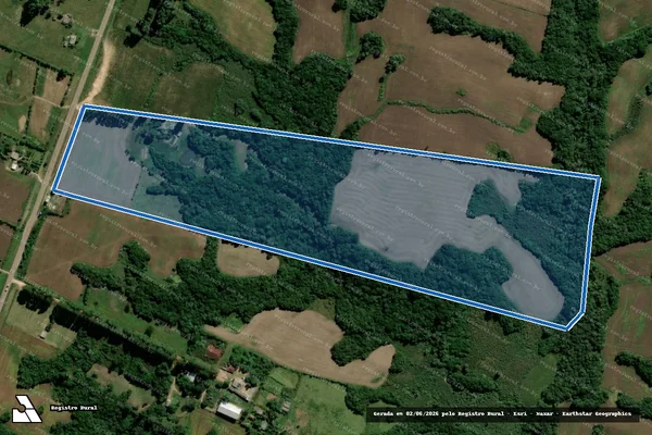 Imagem de satélite de P.A. Farroupilha ? Lote 1 - P.A. Segredo Farroupilha ? Lote 1 em Encruzilhada do Sul - RS
