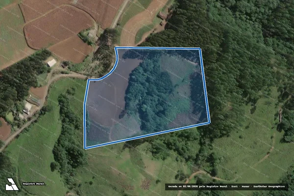 Imagem de satélite de SITIO GUARANI - Parte 1 em Papanduva - SC