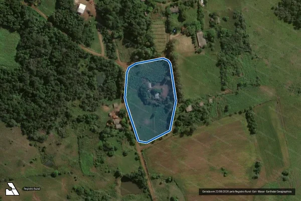 Imagem de satélite de PA Fazenda Santa Helena - Lote 66A - Lote 3A em São Miguel das Missões - RS