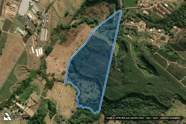 Imagem de satélite de Fazenda Boa Sorte - GLEBA B em Espírito Santo do Pinhal - SP