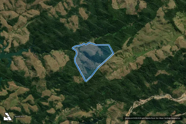Imagem de satélite de Rancho Jacarandá - Parcela 1 em Piraí - RJ