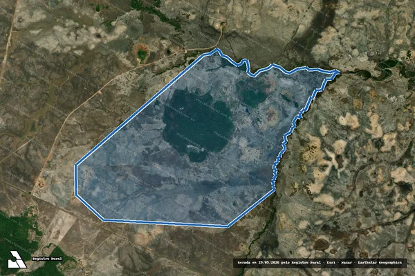 Imagem de satélite de FAZENDA SANTA LUZ DO SÃO JOÃO - PARTE 1 em Amajari - RR