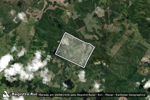 Imagem de satélite de FAZENDA ALTO DA PAZ - Parte 1 em Esplanada - BA