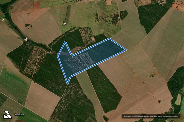 Imagem de satélite de FAZENDA NOSSA SENHORA DE FÁTIMA - Parte 1 em Campo Grande - MS