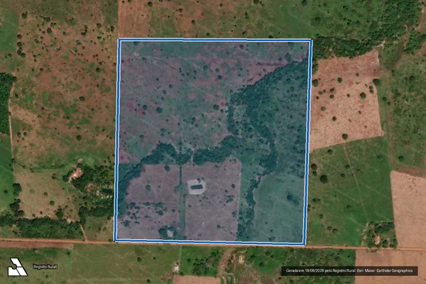 Imagem de satélite de LOTE RURAL 65 ? GROTA DE AREIA - Gleba   B em Santa Terezinha - MT