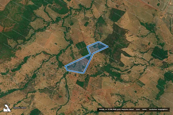 Imagem de satélite de Fazenda Recanto Feliz - Parcela 1 em Montes Claros de Goiás - GO