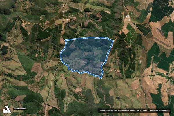 Imagem de satélite de FAZENDA RECREIO -GLEBA 01 - GLEBA 01 em Capelinha - MG
