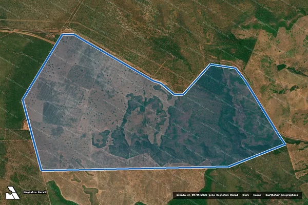 Imagem de satélite de Fazenda Boiadeira - Parte Ananas 01 em Ananás - TO