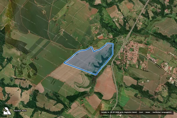 Imagem de satélite de FAZENDA BEM QUERER - GLEBA I em Itapetininga - SP
