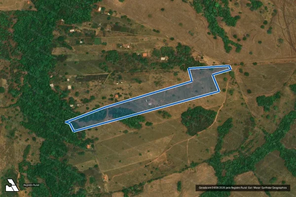 Imagem de satélite de FAZENDA FELICIDADE, lugar den. LAMEIRO - Parte 3 em Professor Jamil - GO