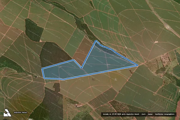 Imagem de satélite de Fazenda Tronco - GLEBA A em Paraguaçu Paulista - SP