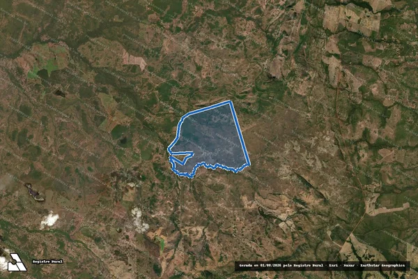 Imagem de satélite de FAZENDA VACA BRAVA - Gleba 06 em Taipas do Tocantins - TO