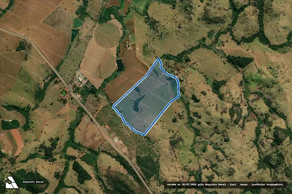 Imagem de satélite de Fazenda Fogios e Santa Rita de Cassia - Gleba 01 em Itauçu - GO