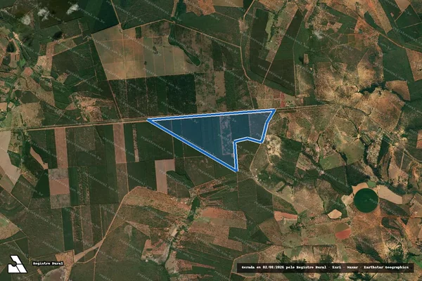 Imagem de satélite de Fazenda da Ponte - Parcela 1 em Curvelo - MG