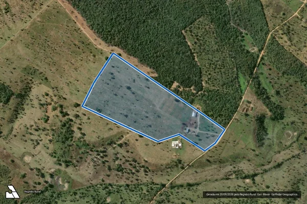 Imagem de satélite de FAZENDA OURICURI - Parte 1 em Caldeirão Grande - BA