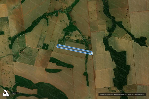 Imagem de satélite de FAZENDA TUIUTI - SANTA MARIA - Matrícula 12972 em Tangará da Serra - MT