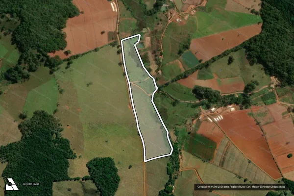 Imagem de satélite de BURACO DO VIEIRA DA FAZENDA DO CAMPESTRE  - PARCELA 02 em Ouro Branco - MG