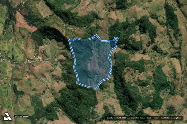 Imagem de satélite de Arataca / Fazenda Arataca em São José do Calçado - ES