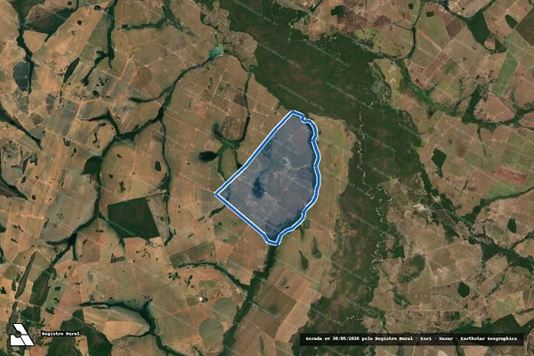 Imagem de satélite de FAZENDA VARGINHA - 001 em Aruanã - GO