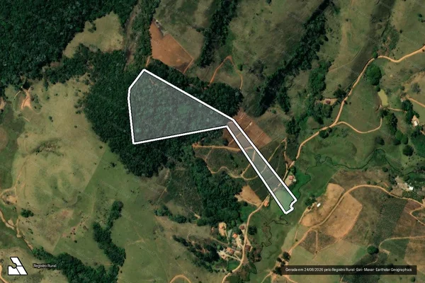 Imagem de satélite de Canteiro ou Ancorado - AREA 02 em São Sebastião da Vargem Alegre - MG