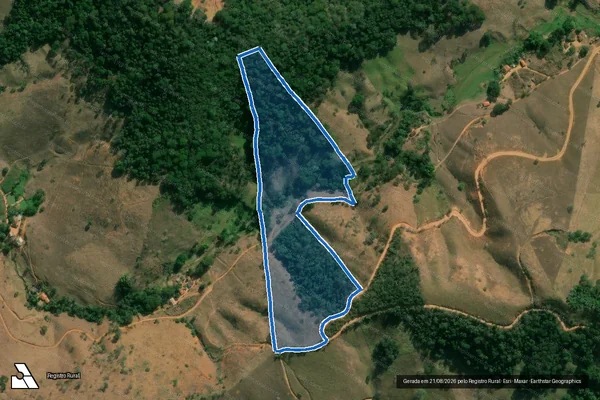 Imagem de satélite de EMPREITADA - GLEBA D em Santa Cruz do Escalvado - MG