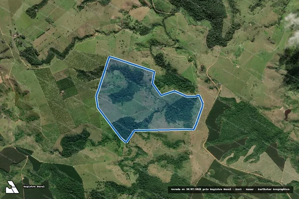 Imagem de satélite de Fazenda São Bráz - Parte 1 em Itapebi - BA