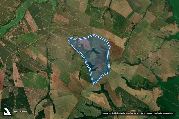 Imagem de satélite de FAZENDA MARÍLIA - FAZENDA MARILIA em Iacanga - SP