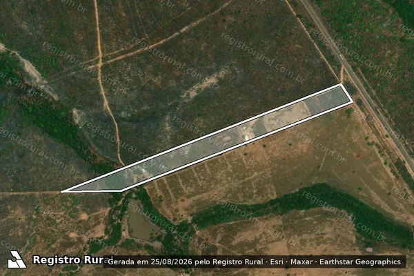 Imagem de satélite de FAZENDA PARAIZO - Parte 1 em Aragarças - GO